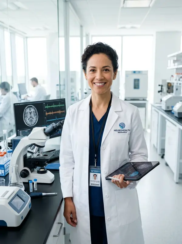NeuralConnexion research scientist in laboratory